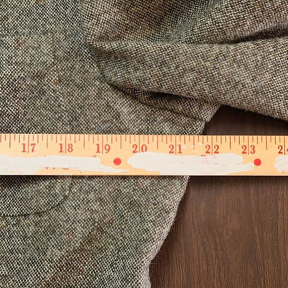 Hunt Valley 100% Wool Brown Tweed Sport Coat Blazer Elbow Patch Made In USA 40R - Picture 6 of 7